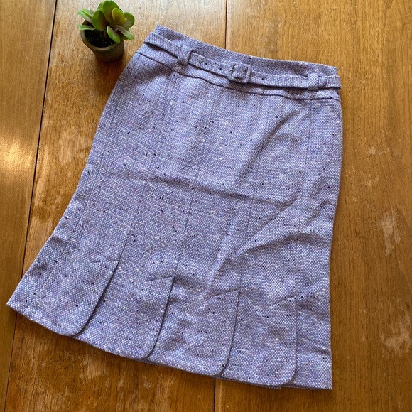 Ann Taylor Dresses & Skirts - Ann Taylor purple tweed tulip pencil skirt